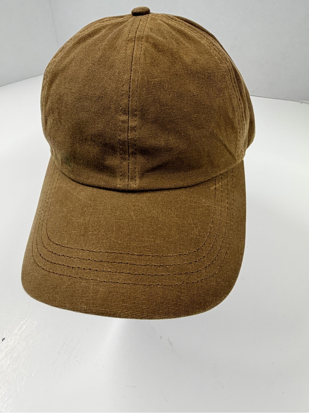 Zara Brown Cotton Baseball Cap w corduroy underside of bill
